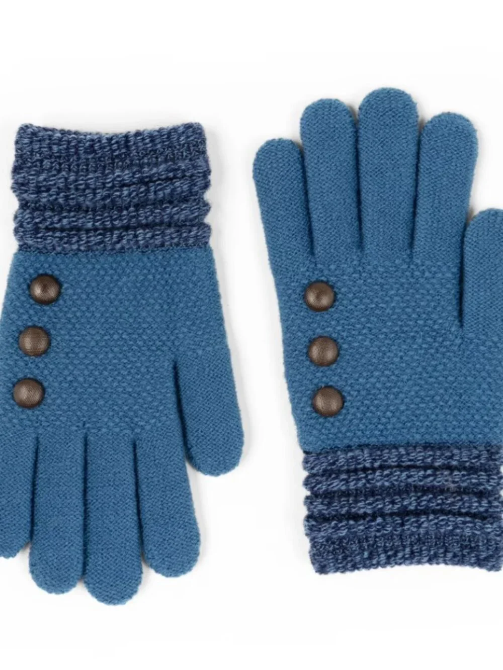 Britt's Knits Women's Ultra Soft Gloves with 3 Button Design